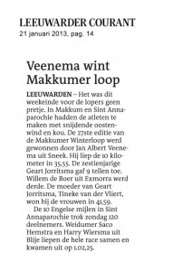 LC-20130121- Loopnieuws Leeuwarder Courant